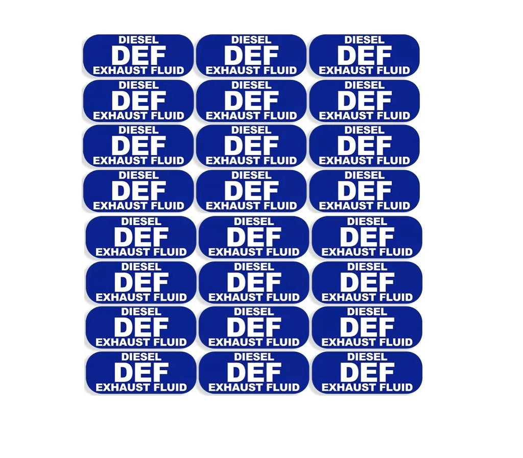 DEF Diesel Exhaust Fluid Sticker Decal Weatherproof 1"x 2" for All Models
