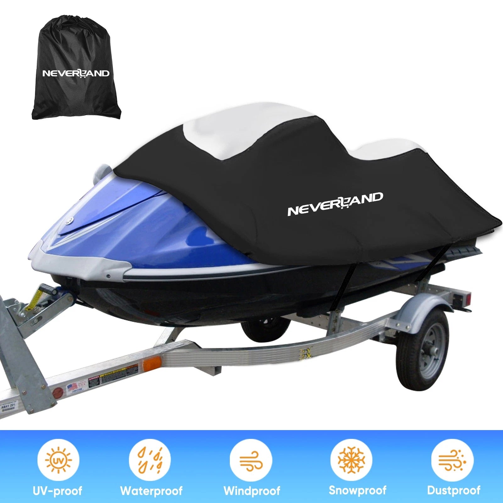 Trailerable Jet Ski Cover for Yamaha Seadoo (Waterproof, Marine Grade)