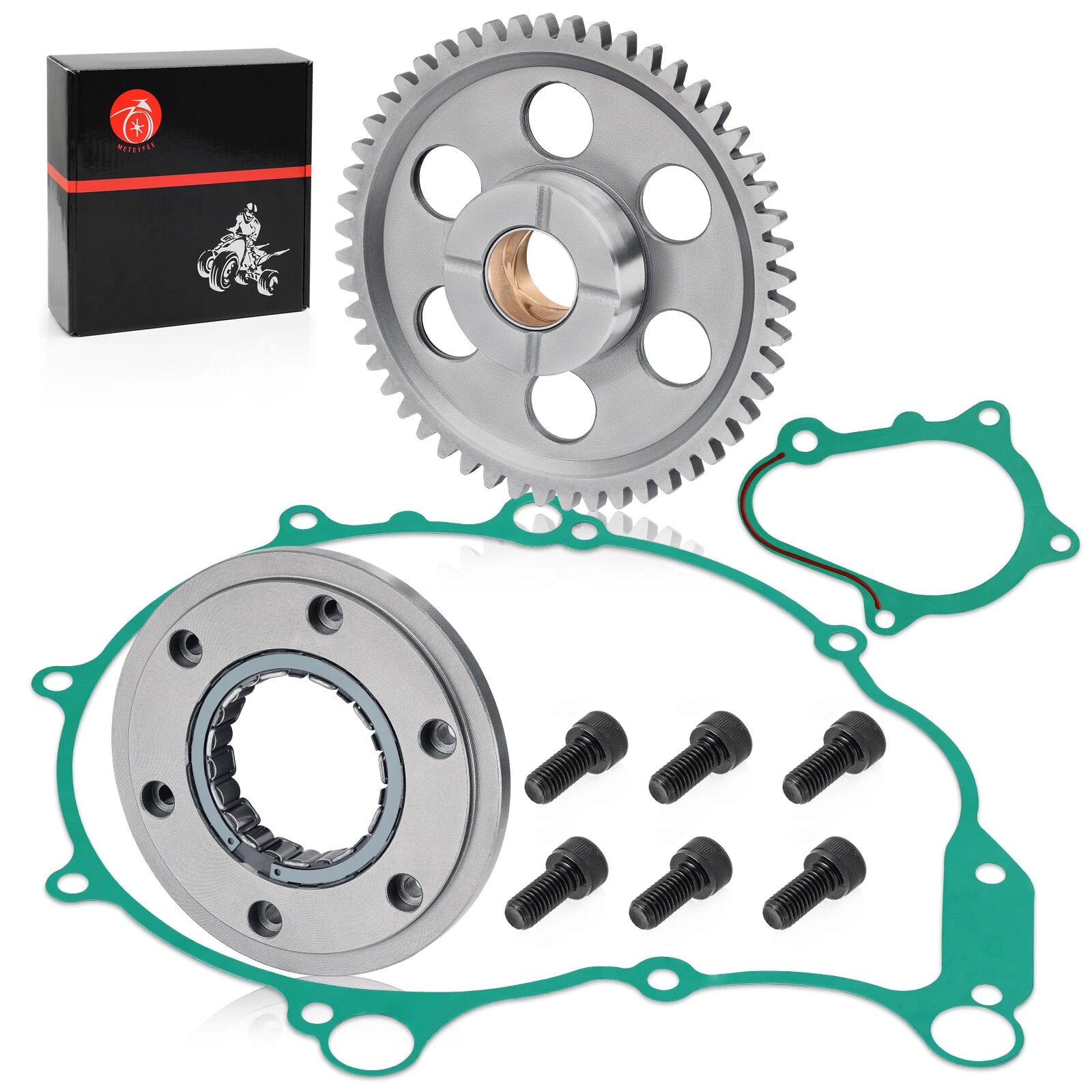 Starter Clutch Gear One Way Bearing Gasket for Yamaha YFM660R Raptor (2004–2005)