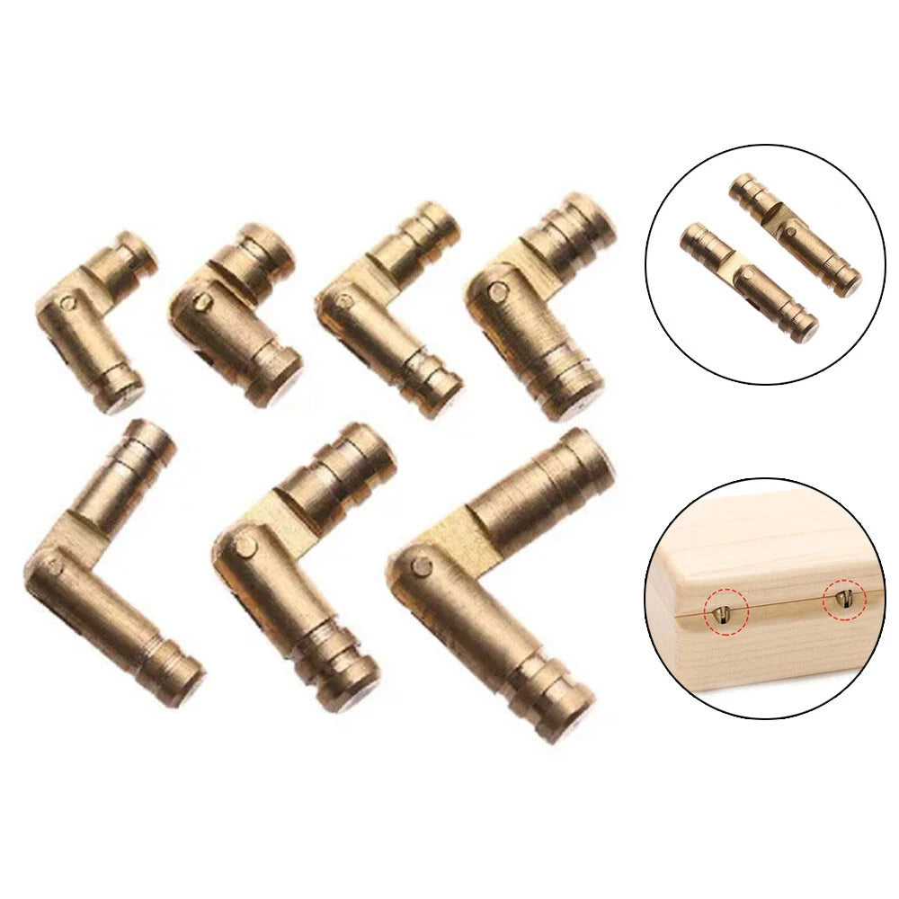 20Pcs Mini Brass Barrel Hinge for Cabinet (Concealed Invisible)
