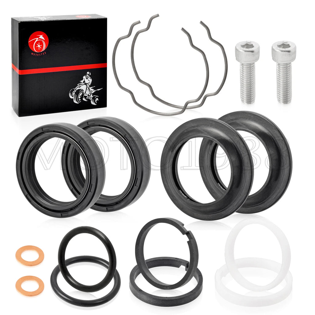 Front Fork Dust Oil Seals Rebuild Kit 39mm for Harley Sportster 883 1200 (1988–2023)