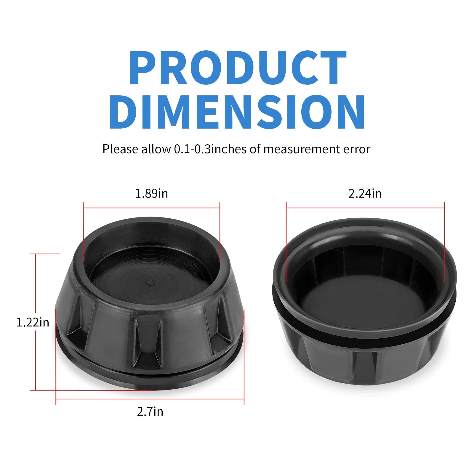 Set of 4 Wheel Center Caps for Honda Pioneer 1000 SXS1000 (2017–2022)