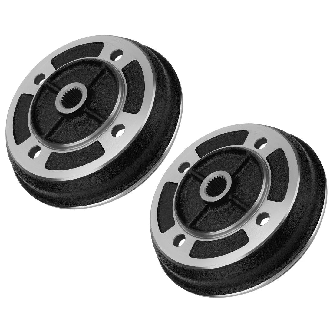 2X Front Wheel Brake Drums Hub for Kawasaki Mule KAF540 KAF620B (2020–2030)