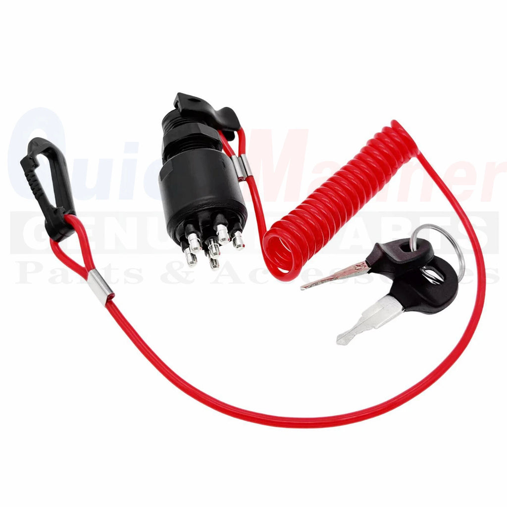 Ignition Switch Key w/Lanyard 5005801 for Johnson OMC Evinrude (40-200HP)