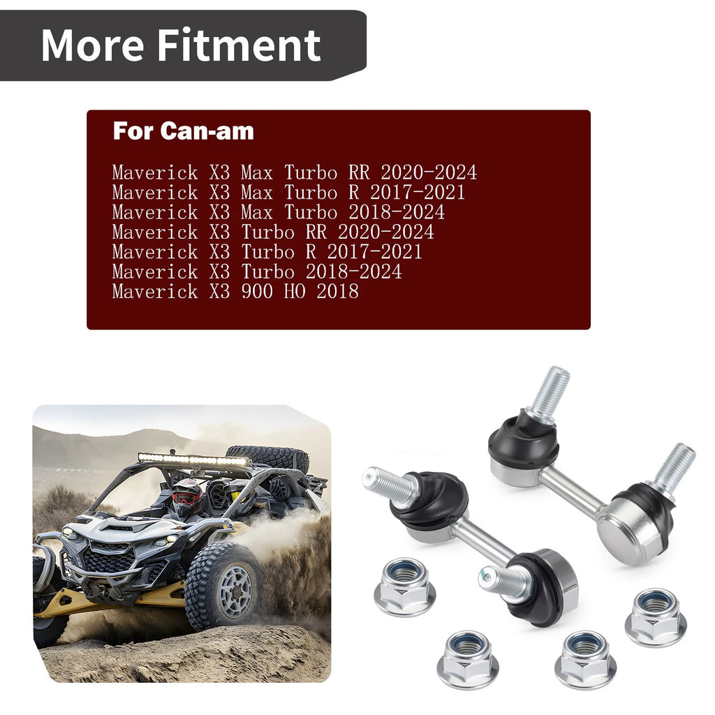 Front Stabilizer Bar End Links Kit for Can-Am Maverick X3 Max Turbo RR (2020–2024)