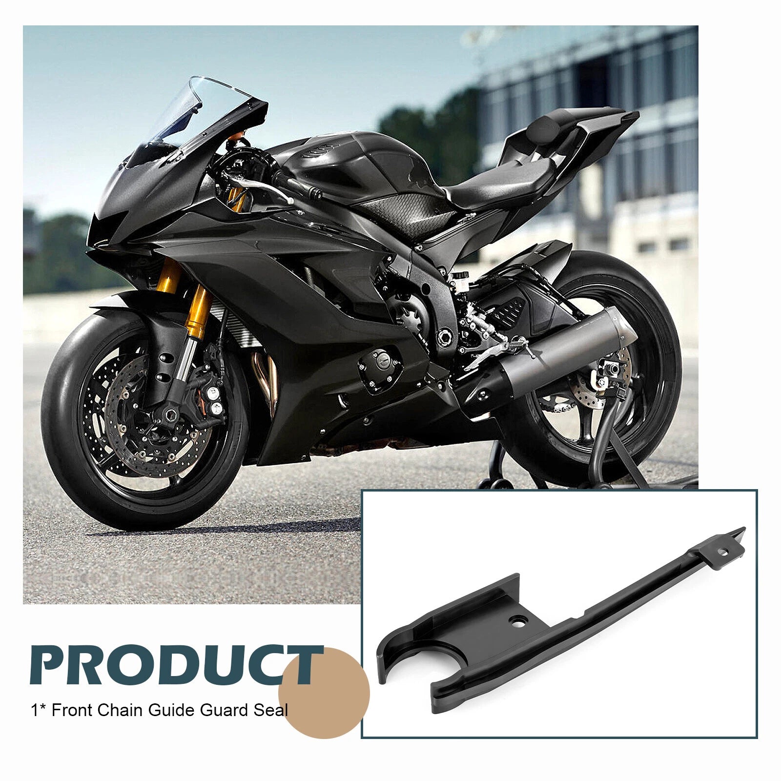 Front Chain Guide Guard Seal for Yamaha YZF-R6 (2006–2023) 2C0-22151-00-00