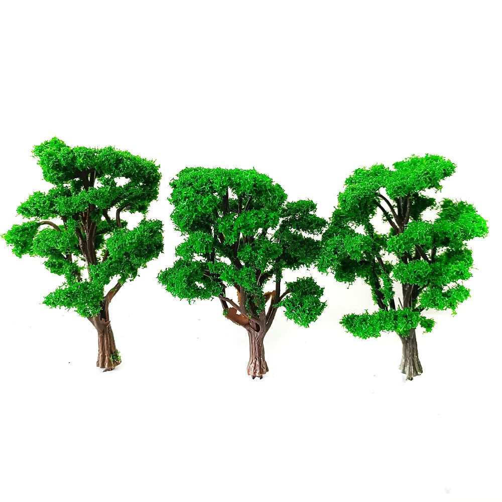 Mixed Model Trees for Railroad Train Diorama Scenery