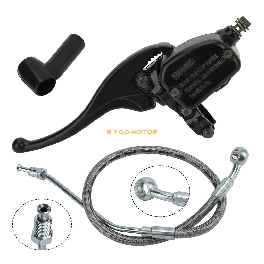 Front Brake Master Cylinder & Hose Line for Polaris Magnum 325 330 500 (2001–2006)