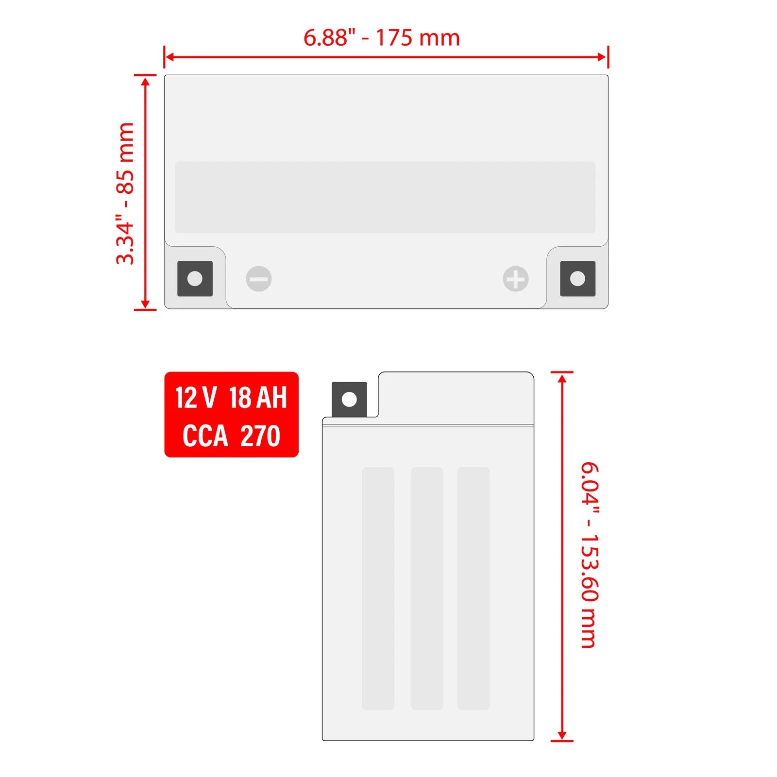AGM Battery for Seadoo GS, GSI, GSX (1996–2001)