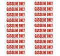20X Gasoline Only Fuel Caution Warning Decal Sticker for Gas Tank