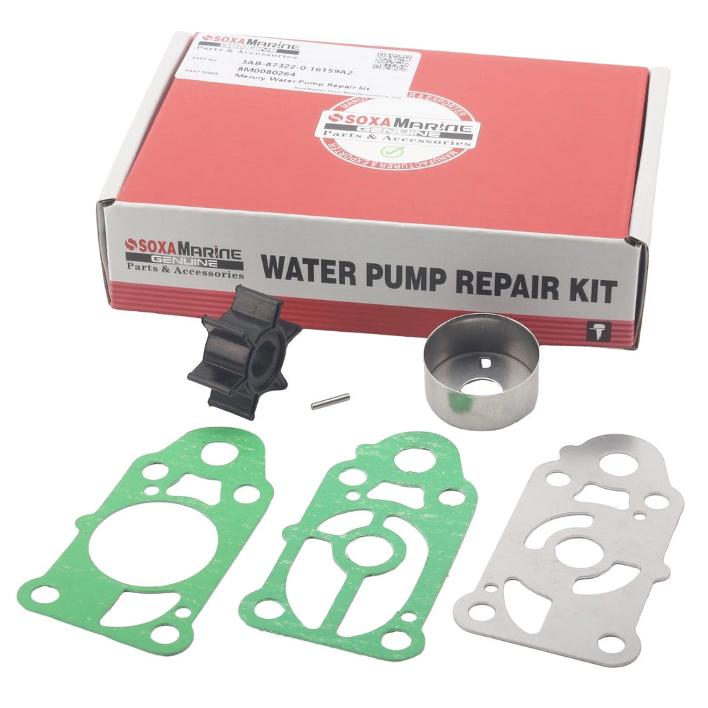 Water Pump Repair Kit for Nissan Tohatsu 2/2.5/3.5 HP (3F0-87322-1, 369-65021)