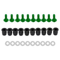 10 Pack Motorcycle Wind Screen Shield Alu M5x16mm Screw Bolt Washers