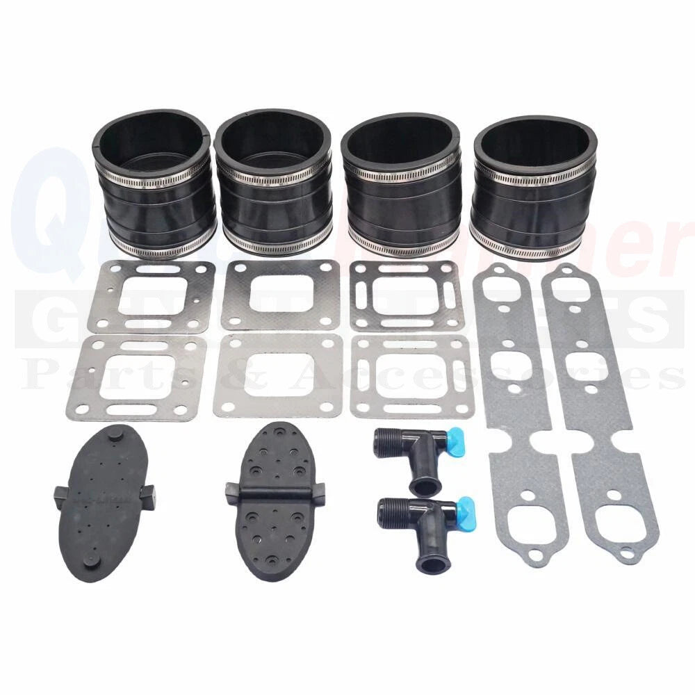 Bellows 44348T with Gasket & Drain Fitting 806926A1 for Mercruiser (N/A)
