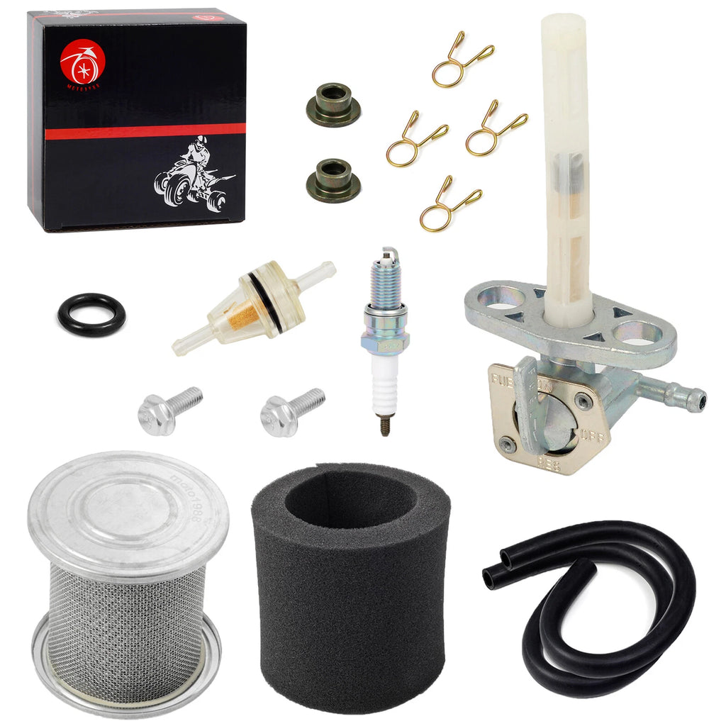 Fuel Tank Petcock Valve Switch & Air Filter for Honda CRF80F CRF100F (2004–2013)