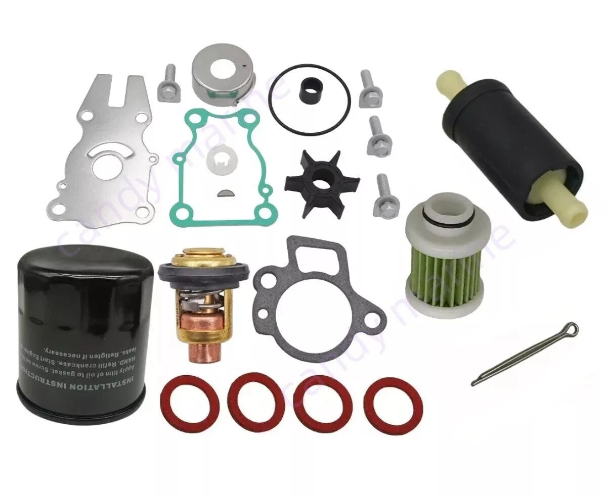 Maintenance Kit for Yamaha Outboard F30B F40F (Thermostat, Oil, Fuel Filter)