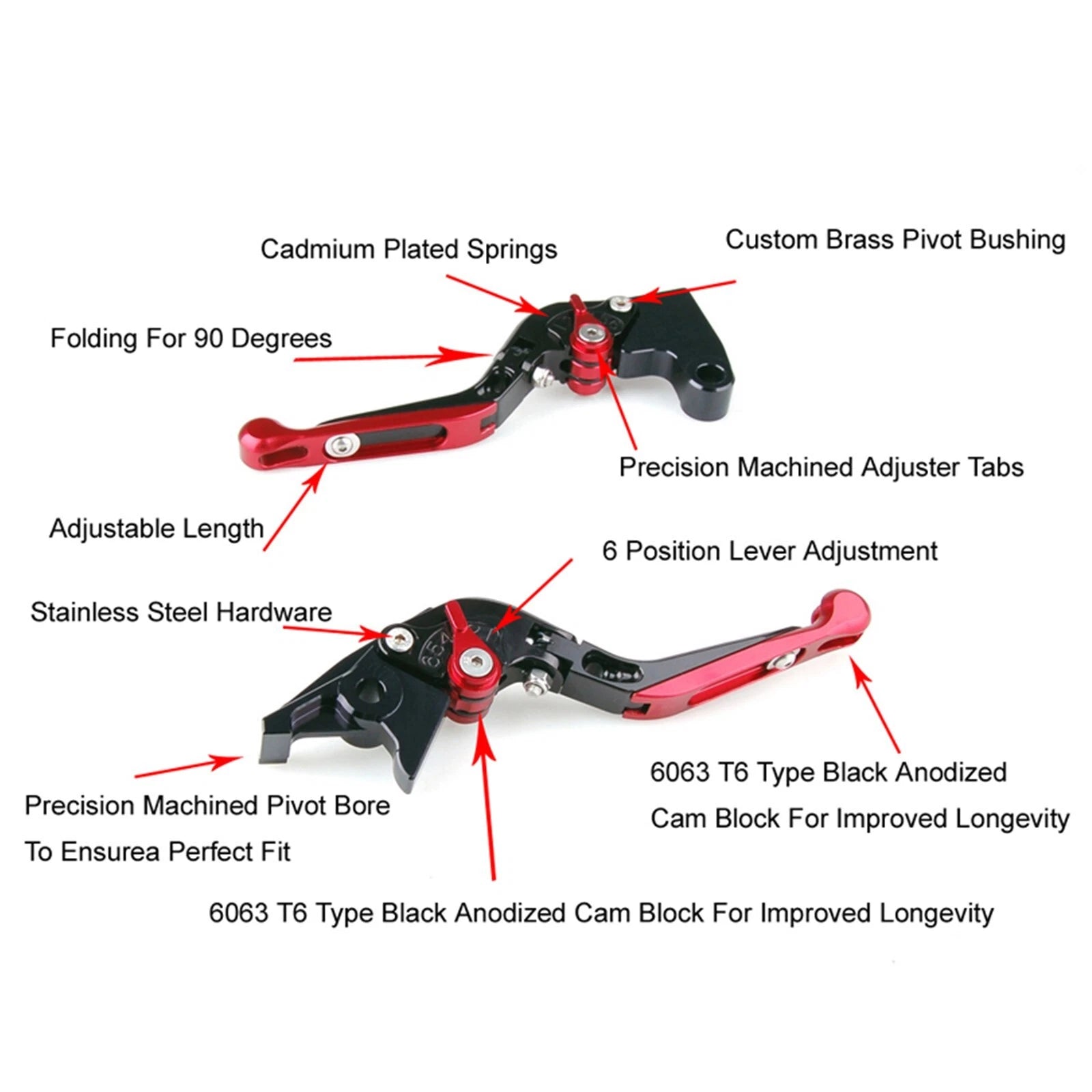 Adjustable Clutch Brake Lever for BMW R1200GS Adventure (2014–2018) Gold T9