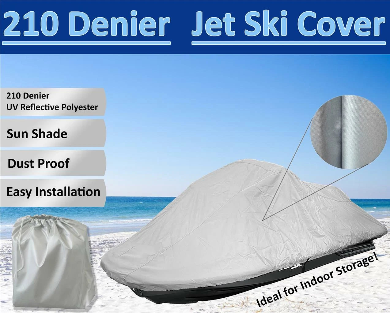 Jet Ski Cover for Sea Doo SPI 650 (1994–1997) PWC Storage