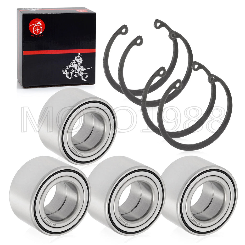4X Front and Rear Wheel Bearing Kit for Yamaha Grizzly 550 660 700 (2007–2014) 93305-00602