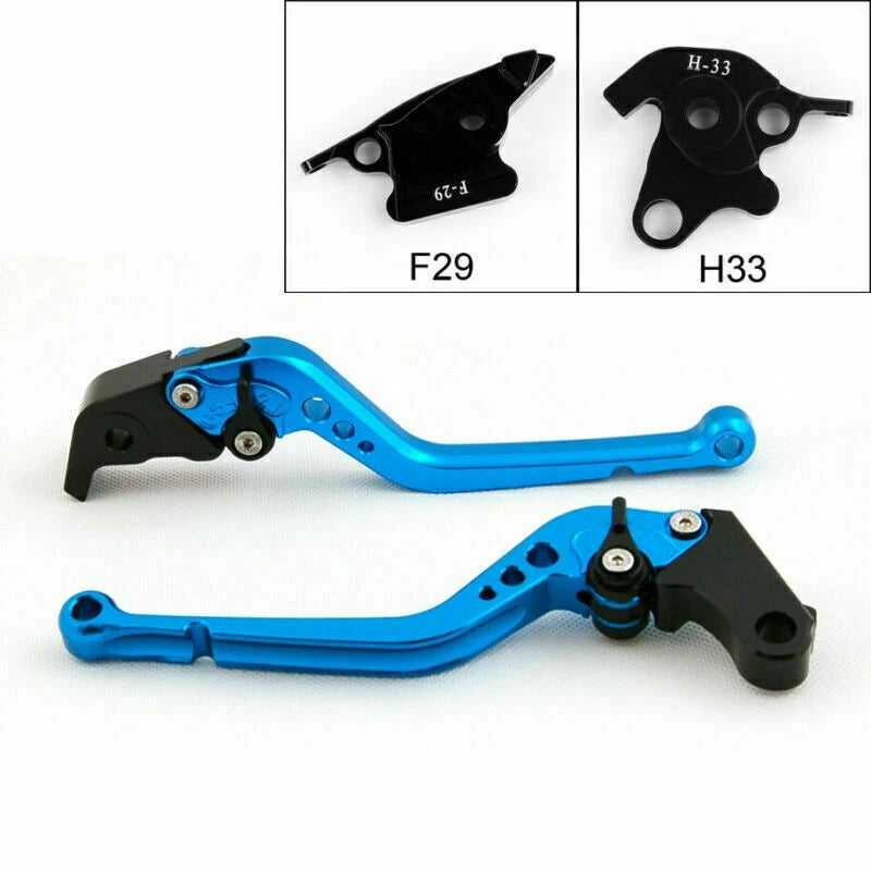 Long Brake Clutch Levers for Honda RC51/RVT1000 SP-1/SP-2 (2000–2006) Blue T9