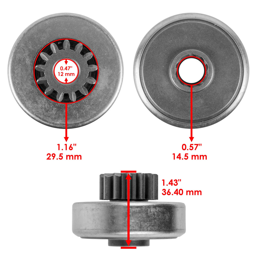 Starter & Drive Bendix for Seadoo RXT 215 (2008–2010)