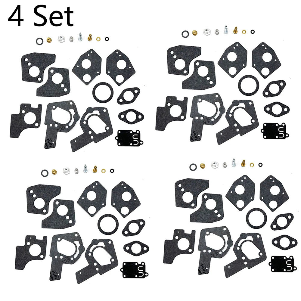 Set of 4 Carburetor Overhaul Repair Kits for B&S 3-5HP Engine (495606, 494624)