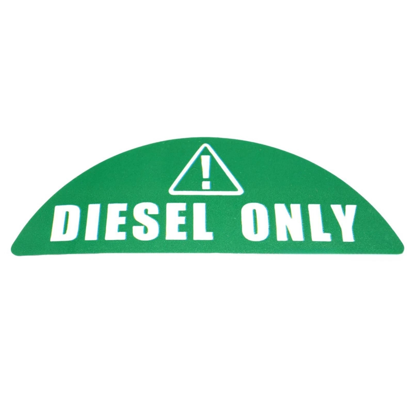 Diesel Only Sticker for Gas Cap (Green) - Diesel Label Fuel Caps