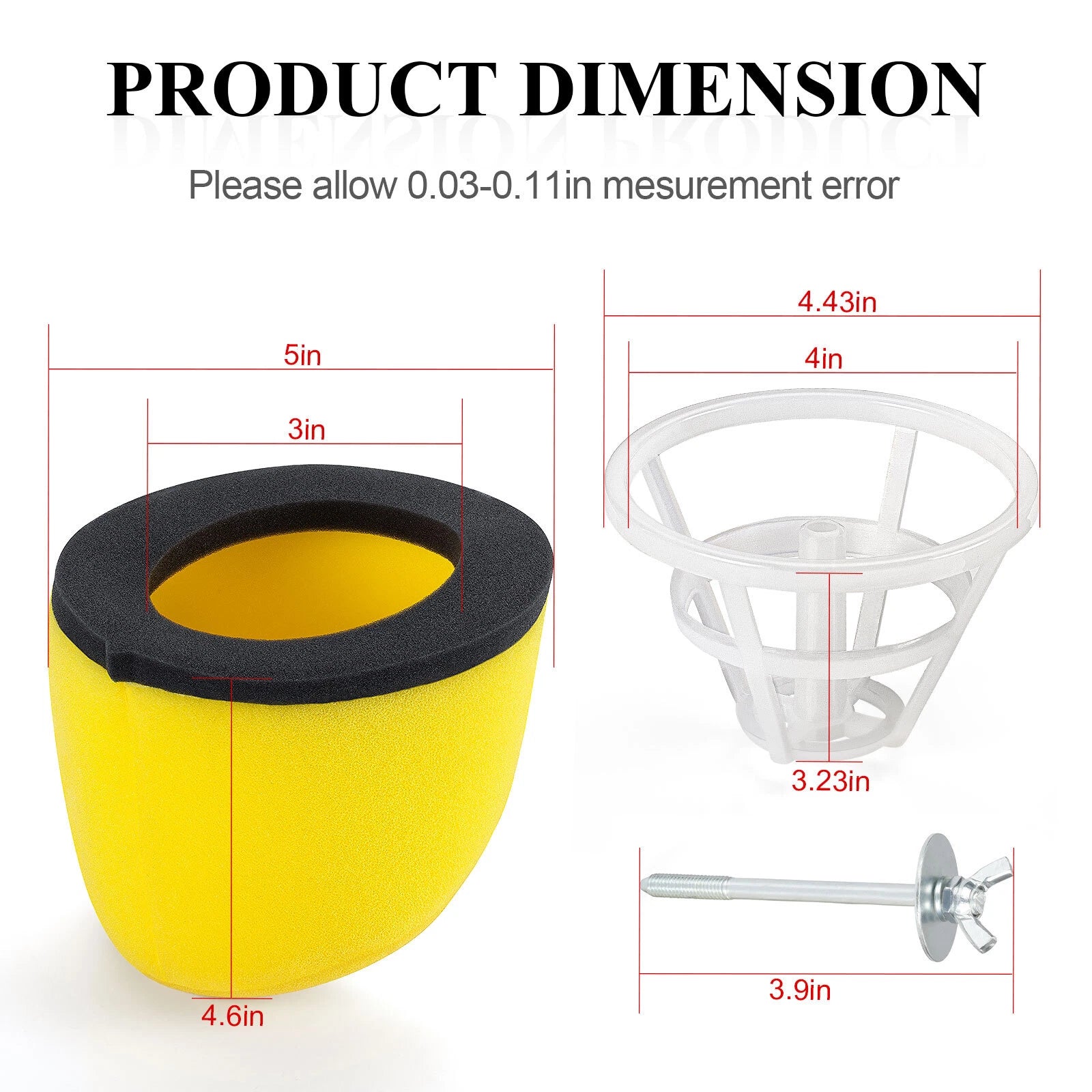 Air Filter Cage Holder Wing Nut for Kawasaki KX100 KX112 KX80 KX85 (1991–2024)