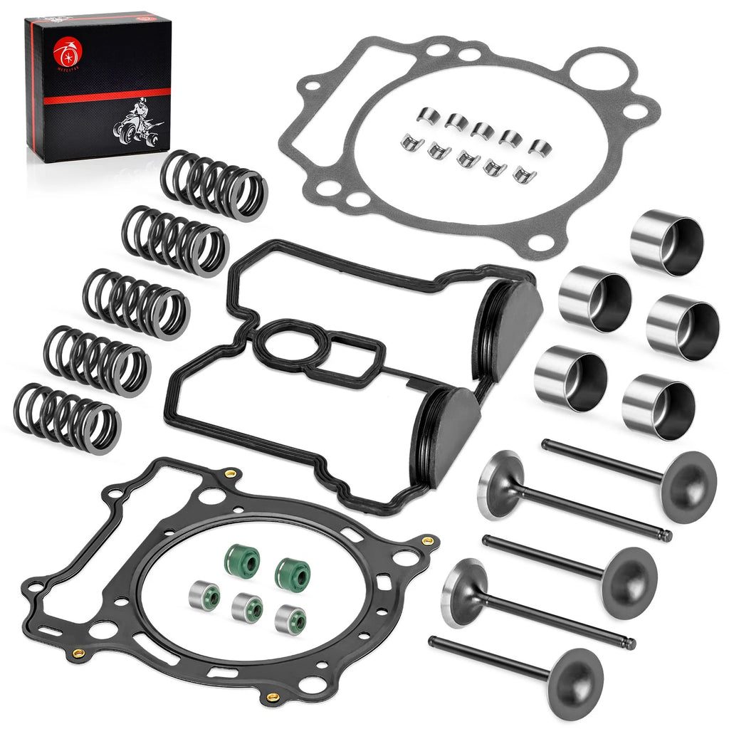 Cylinder Top End & Base Gasket Set w/ Valves for Yamaha YZ450F (2003–2005) YFZ450SE (2005–2008)