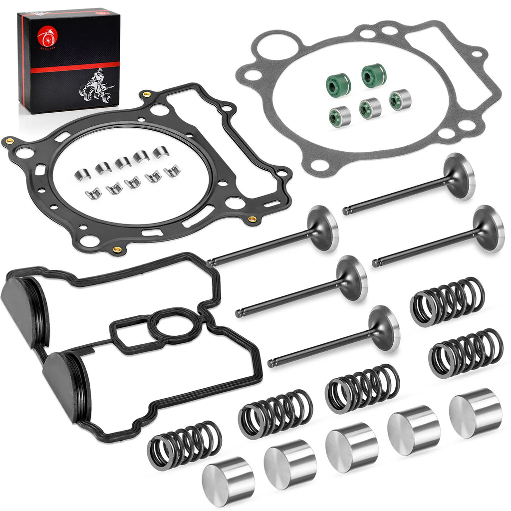 Intake Exhaust Valve & Gasket Seal Kit for Yamaha YFZ450 (2004–2009), YFZ450X (2008)