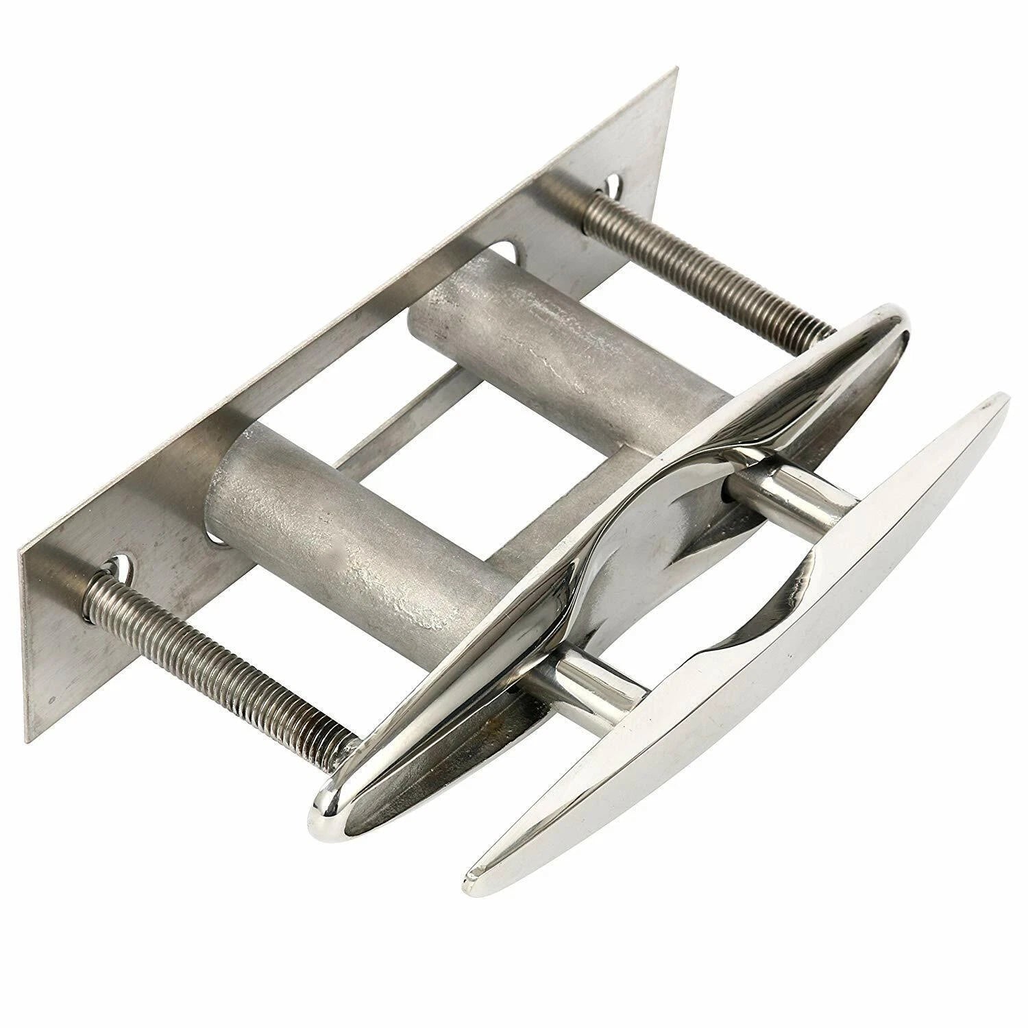 2Pcs 8" Stainless Steel Pull Up Cleat for Boat (Flush Mount)