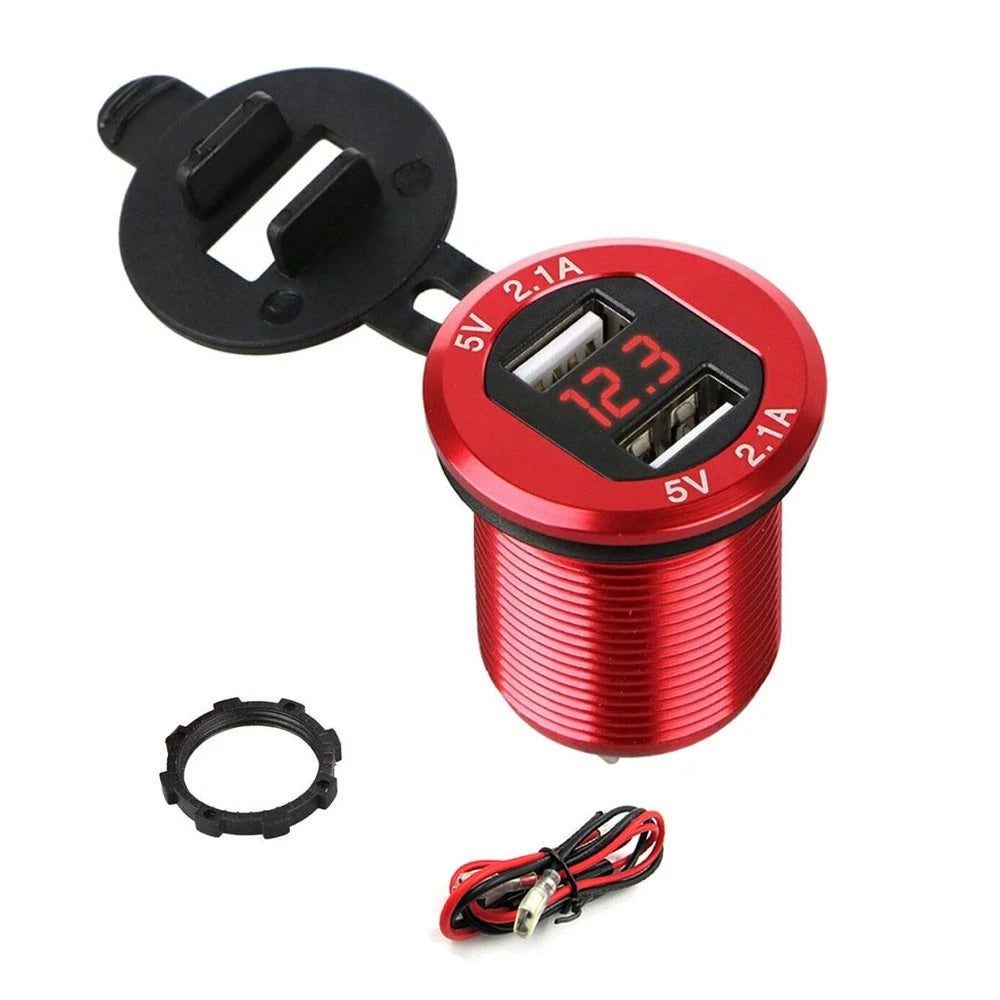 Dual USB Phone Charger for Car (12-24V)