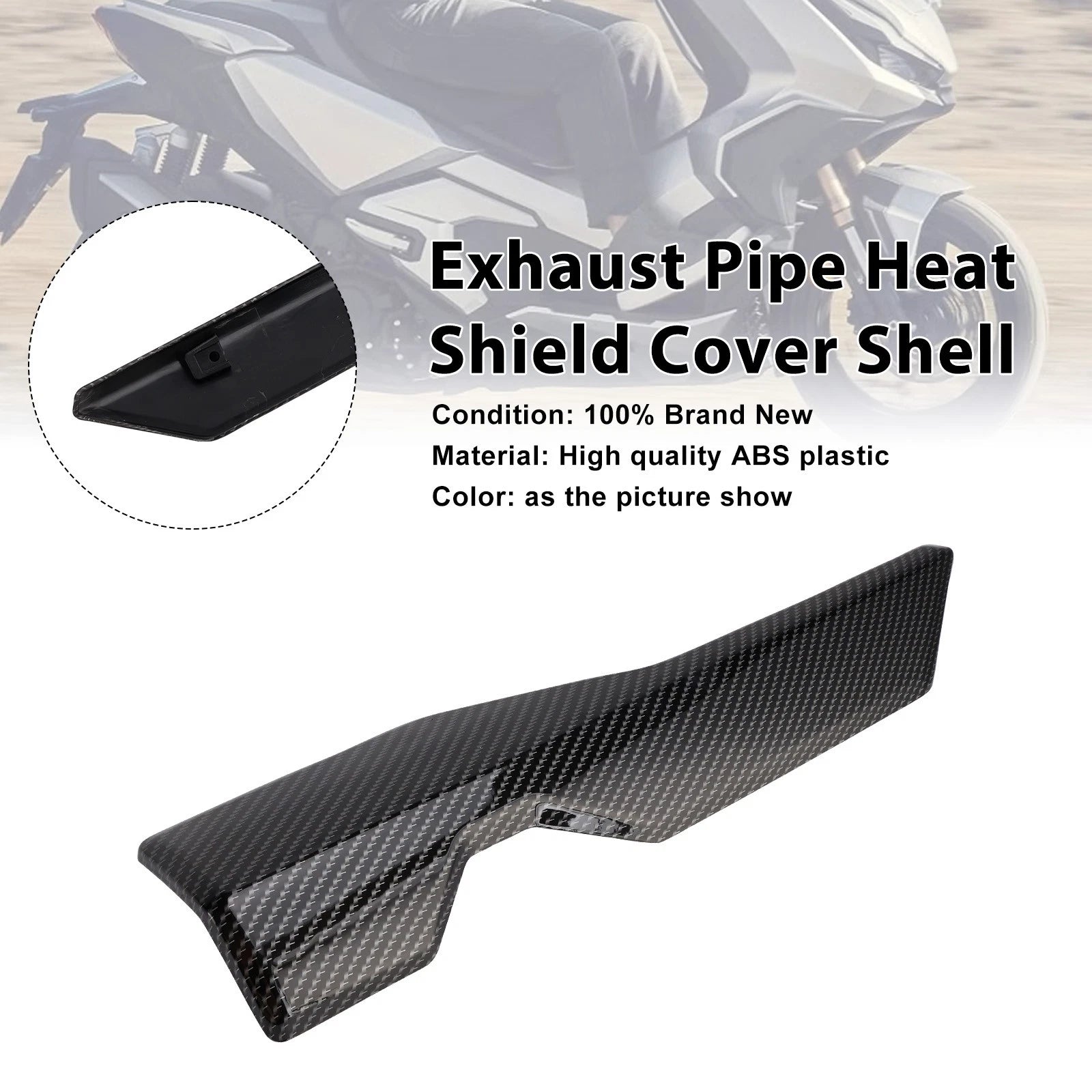 Exhaust Pipe Heat Shield Cover for Honda ADV 350 (2022–2025) Carbon A0