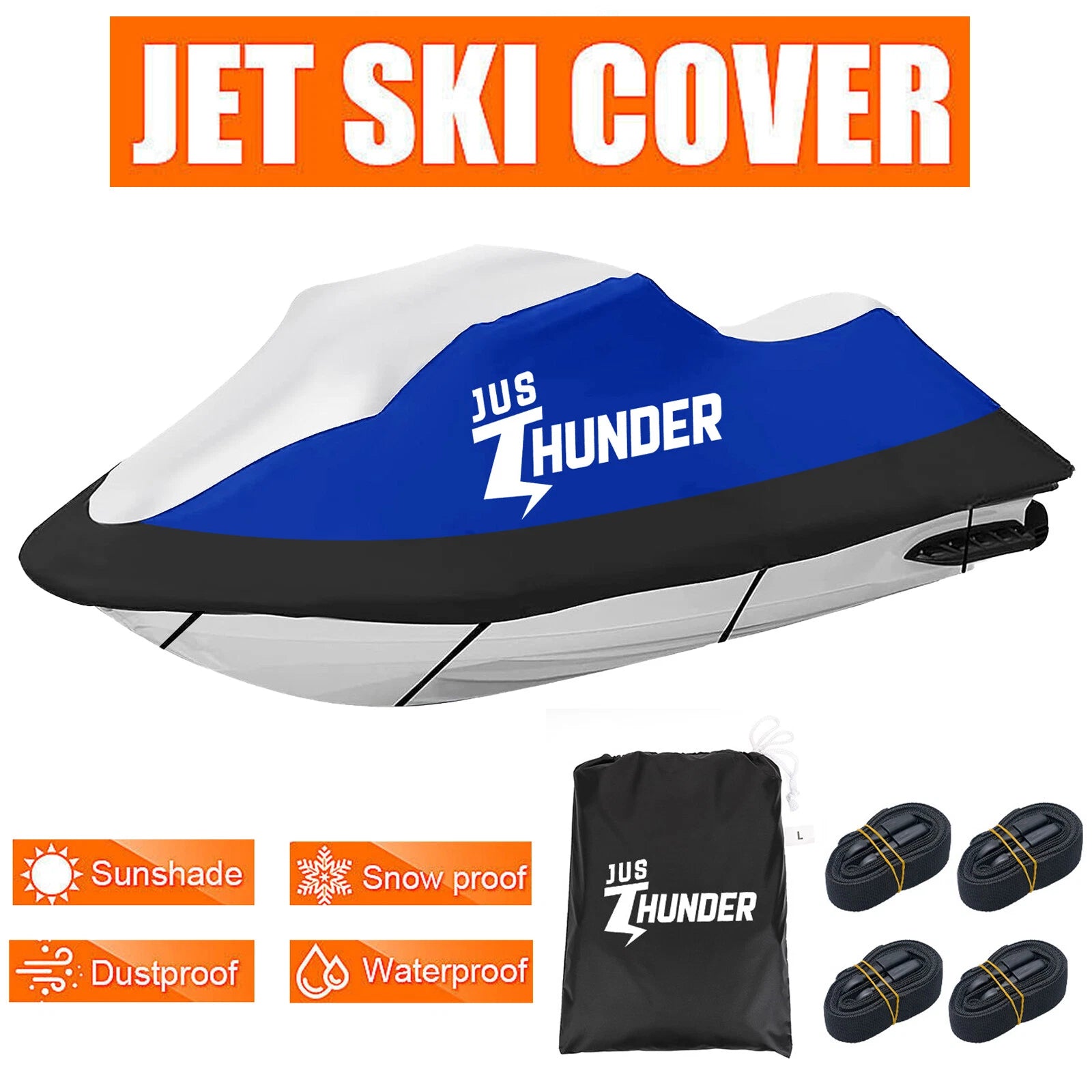 Watercraft Jet Ski Cover Waterproof for Jet Ski