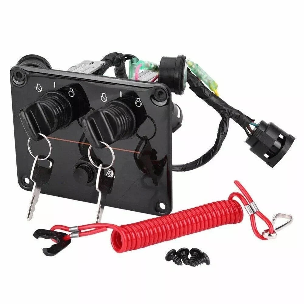 Dual Ignition Key Kill Switch for Yamaha Outboard 115-300HP (6K1-82570-11-00)