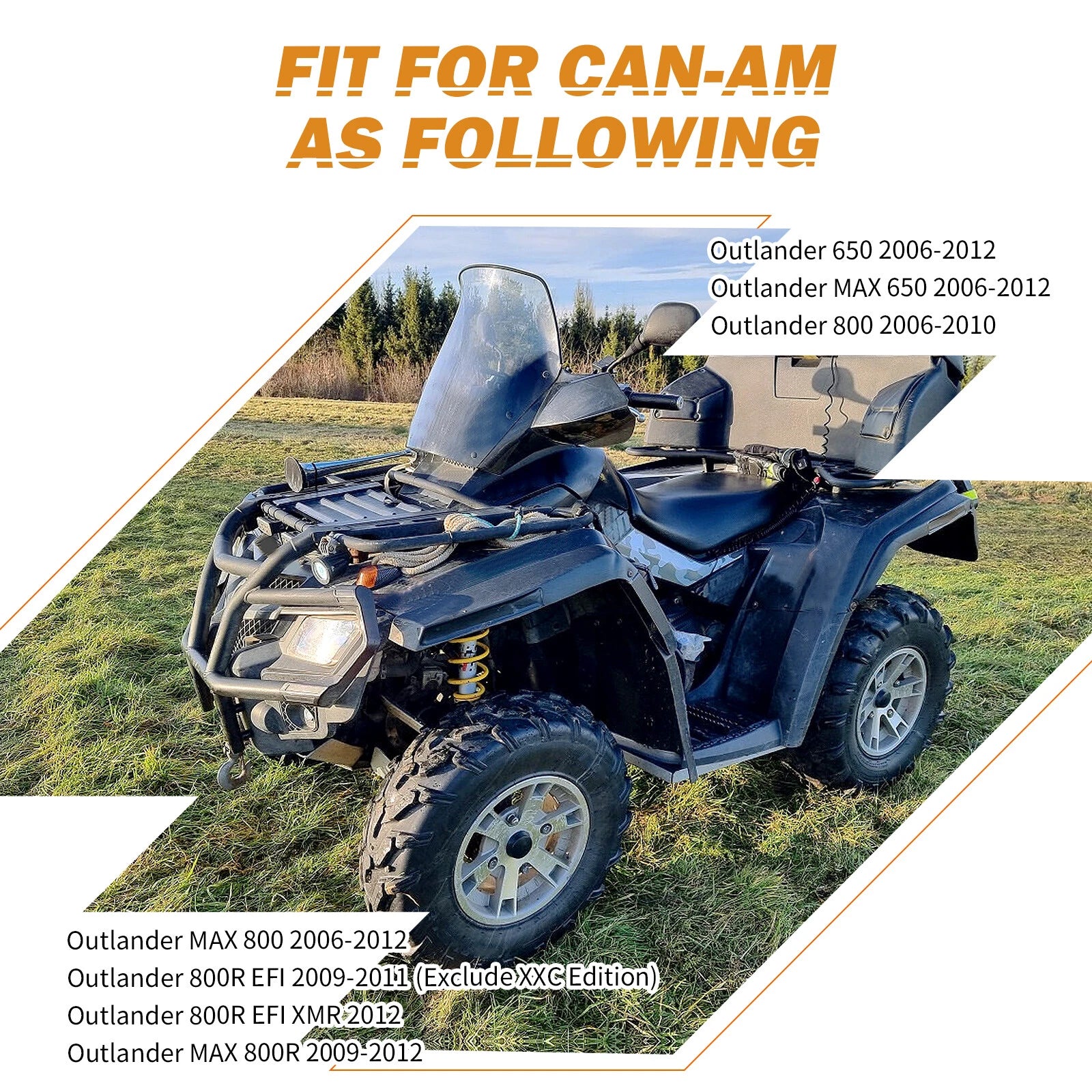 Upper & Lower Front Ball Joint Kit for Can-Am Outlander 650 (2013–2023)