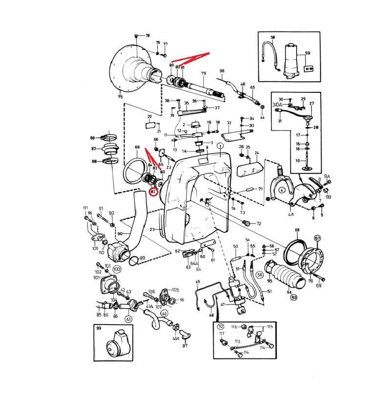 Primary Shaft Repair Kit for Volvo-Penta V8 D30/D31/D40/D41 (11013, 958860, 181105, 914533)