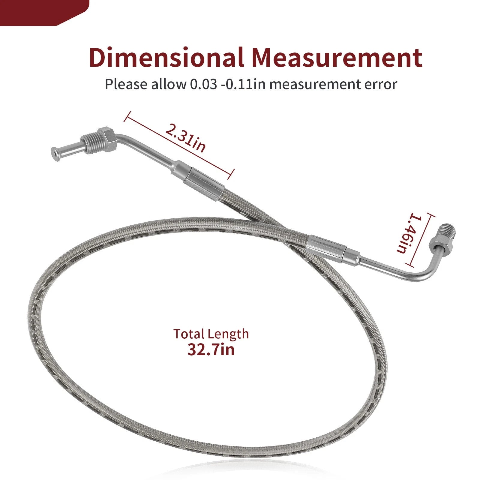 Rear Brake Line for Polaris Scrambler Sportsman 550 850 1000 XP 1000 (2010–2023) 1911669