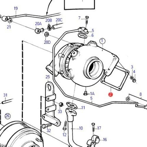 Turbo Gasket for Volvo Penta AD 31 41 AQ 40 41 MD42 (All Years) 23557470 859111 23557475