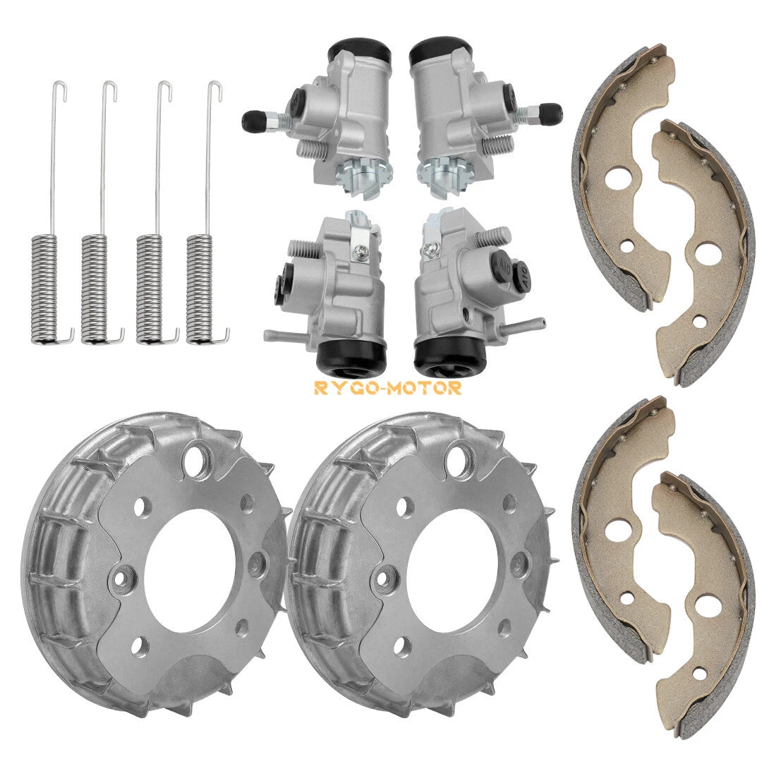 Front Brake Drum with 4 Wheel Cylinders for Honda Rincon 650 TRX650 (2003–2005)
