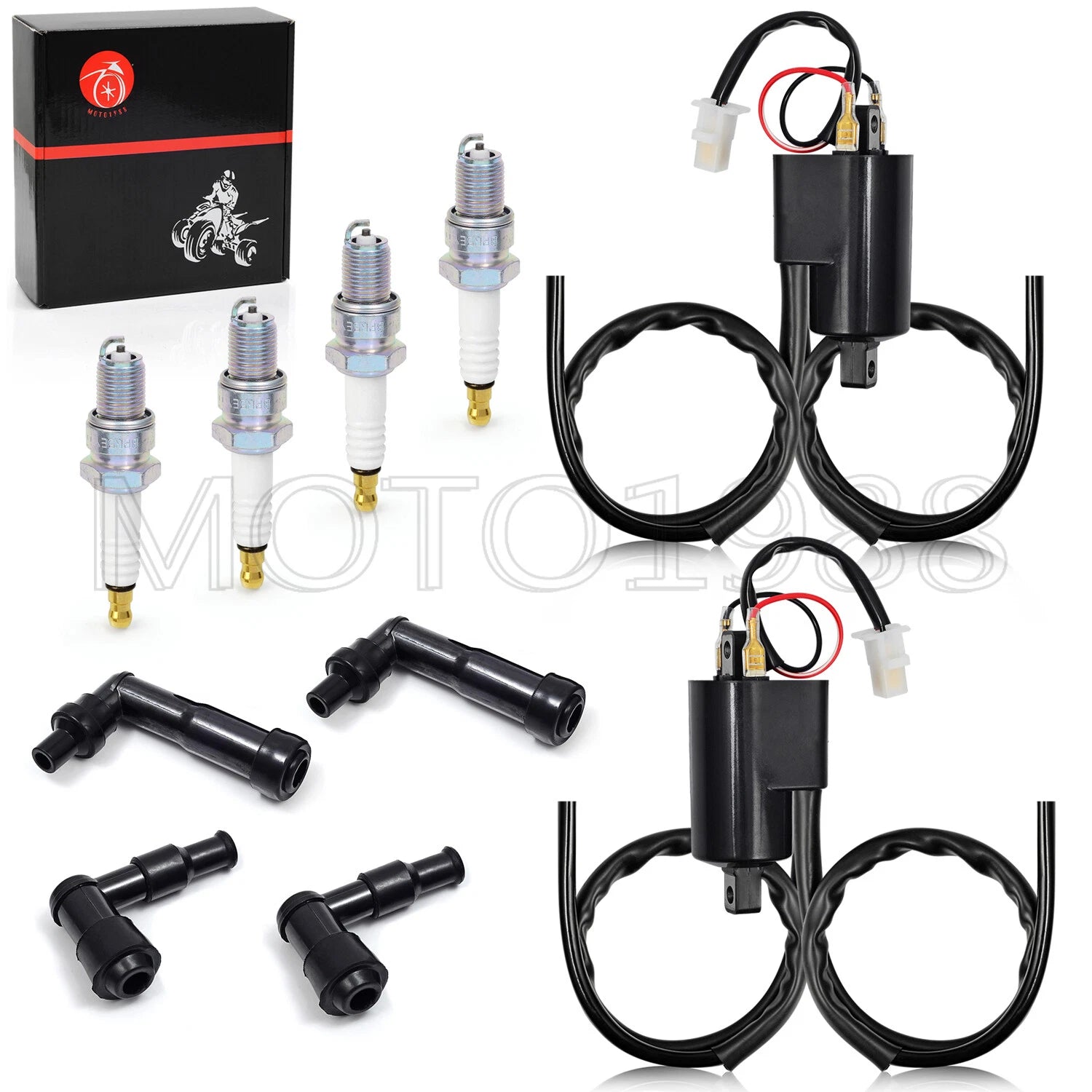 Ignition Coil Spark Plug & Caps for Yamaha XJ650 (1980–1983)