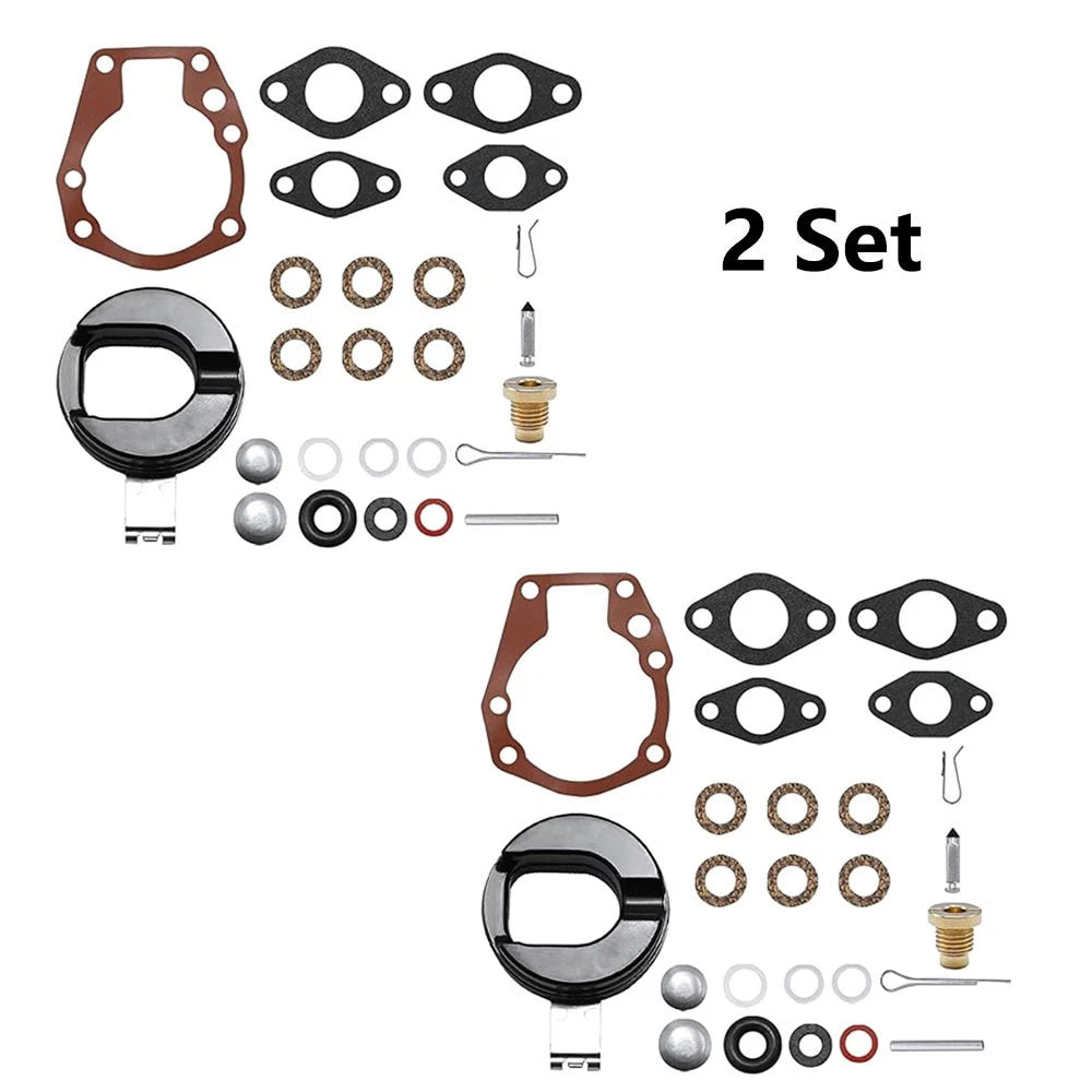 2X Carburetor Rebuild Kit for Johnson Evinrude 1.5hp 2hp 3hp (1980–1990) 18-7043 382048