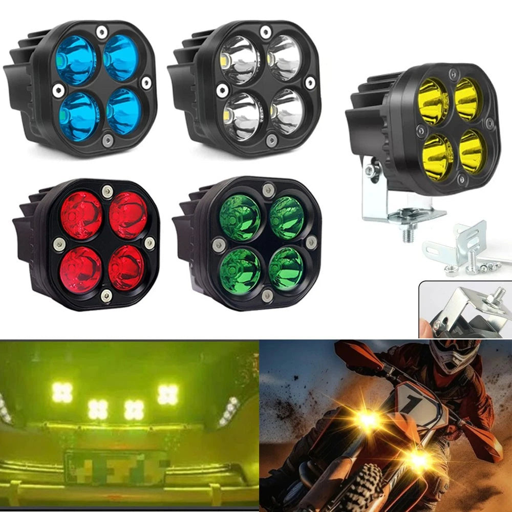 2X 3-Inch LED Cube Pods Work Light for ATV (Universal)
