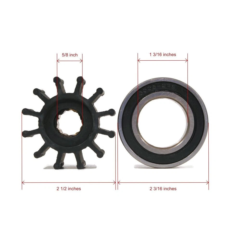 Raw Sea Water Pump Repair Kit for Volvo Penta (Crank Mounted)