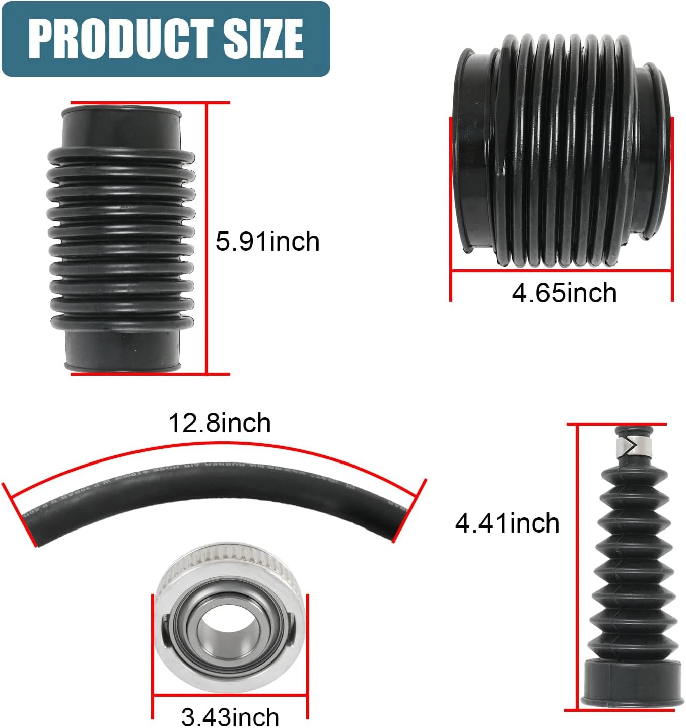 Transom Bellows Repair Reseal Kit for MerCruiser Alpha One Gen 2 (30-803099T1)