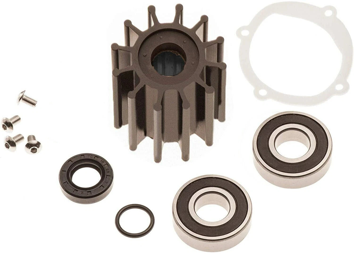 Sea Water Pump Repair & Impeller Kit for Johnson F6B-9 (09-812B-1, 10-24232-1, 18-3089)