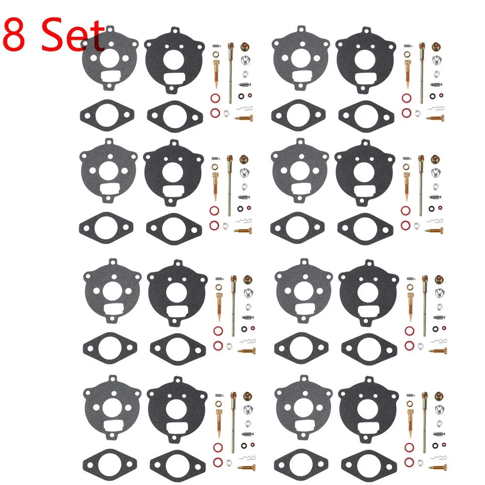 Set of 8 Carburetor Gasket Rebuild Kit for Briggs & Stratton (394693, 291763, 295938)