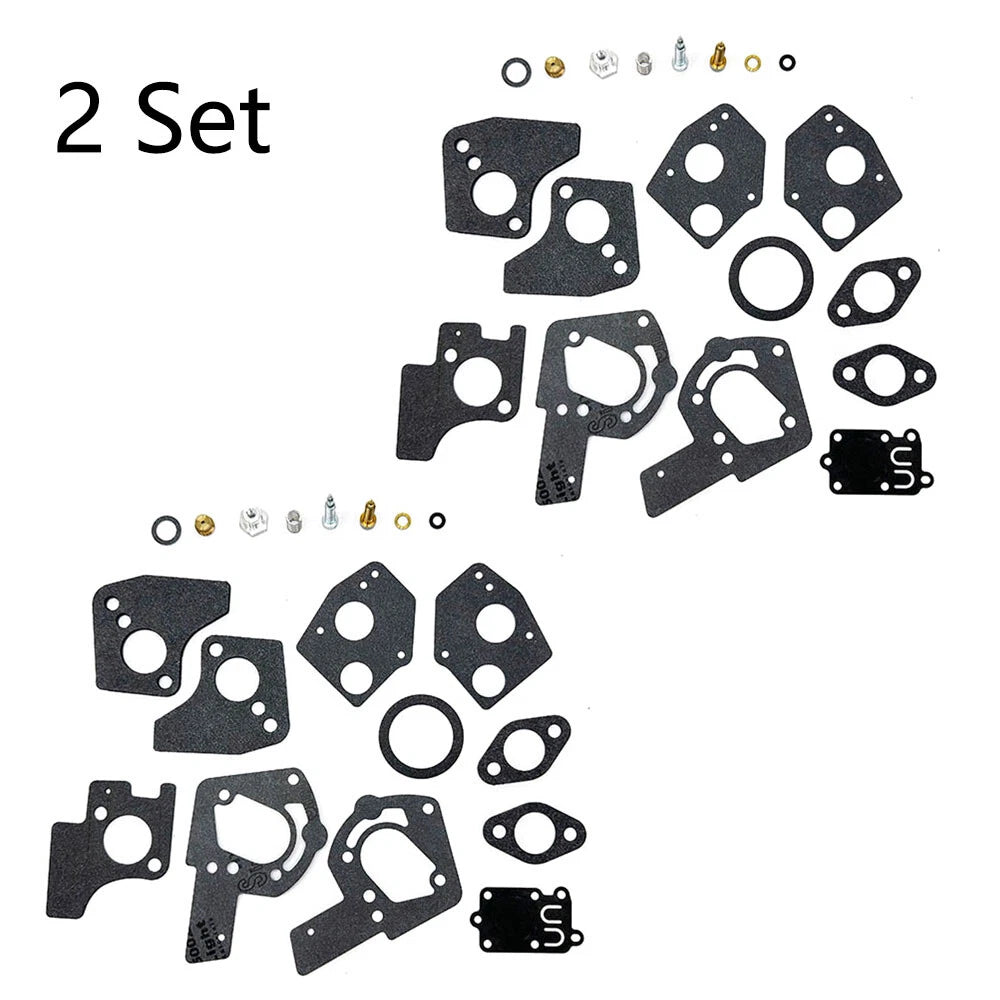 Set of 2 Carburetor Rebuild Parts Kit for B&S 3-5HP Engine (495606, 494624)