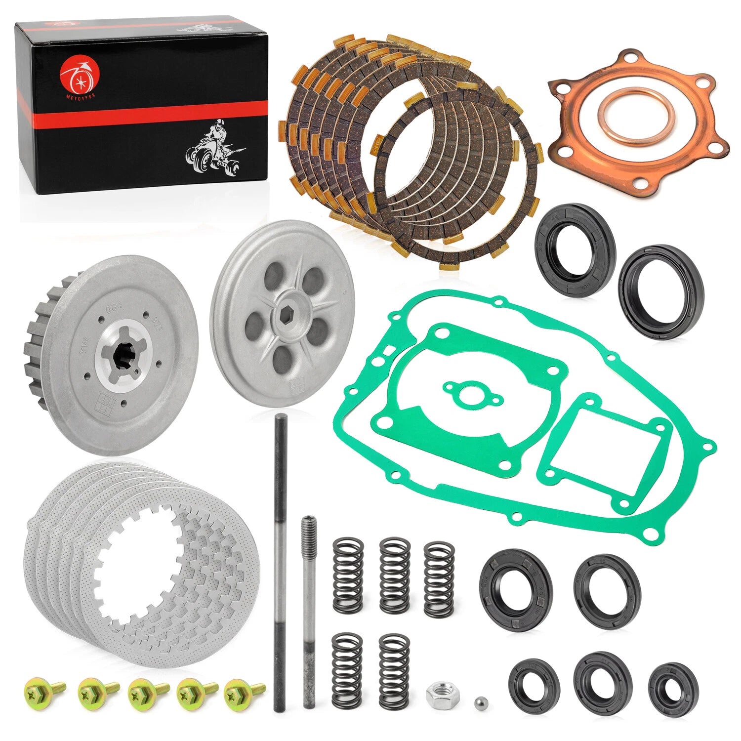 Clutch Kit Set of 4 Heavy Duty Springs & Gasket for Yamaha Blaster YFS200 (1988–2006)