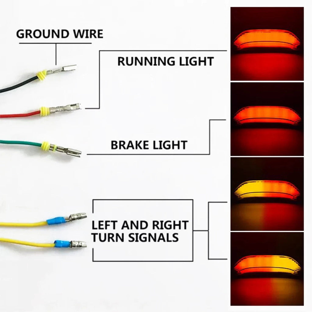 LED Rear Tail Brake Turn Signals Light for Honda CBR600RR (2013–2024) T9
