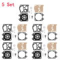 Set of 5 Chainsaw Carburetor Gasket Repair Kit for 38/45/52/58 4500 5200 5800